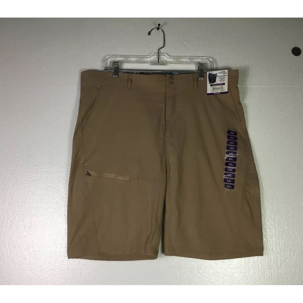 Reel Life Rip Tide Shorts Mens Sz XXL Khaki Stretch Water Resistant‎ Comfort New